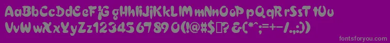 Шрифт CroixdbNormal – серые шрифты на фиолетовом фоне