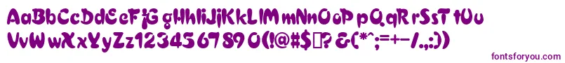 CroixdbNormal-fontti – violetit fontit valkoisella taustalla