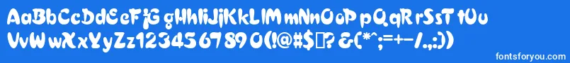 Шрифт CroixdbNormal – белые шрифты на синем фоне