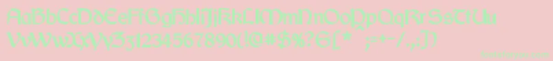 CyrodiilBold Font – Green Fonts on Pink Background