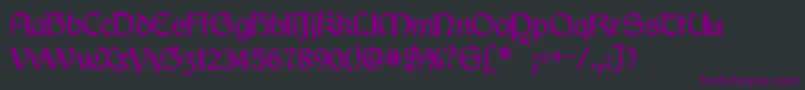 CyrodiilBold Font – Purple Fonts on Black Background