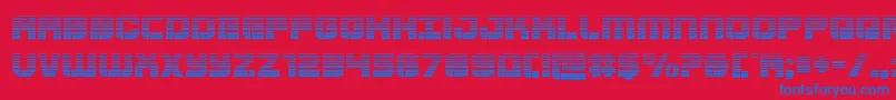 Supersubmarinegrad Font – Blue Fonts on Red Background