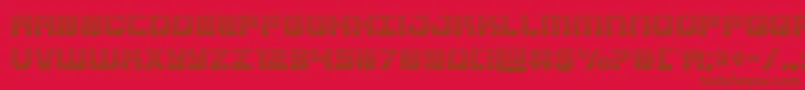 Supersubmarinegrad Font – Brown Fonts on Red Background
