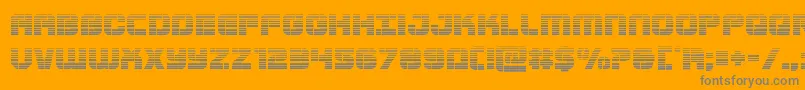 Supersubmarinegrad Font – Gray Fonts on Orange Background