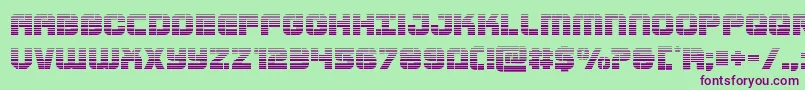 Supersubmarinegrad Font – Purple Fonts on Green Background