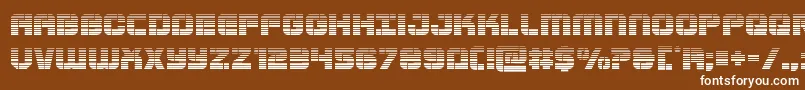 Supersubmarinegrad Font – White Fonts on Brown Background