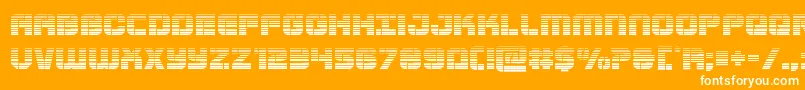 Supersubmarinegrad Font – White Fonts on Orange Background