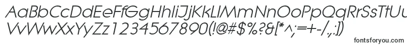 LitheItalic-fontti – Tekstitysfontit