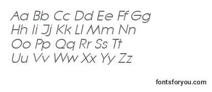 LitheItalic-fontti