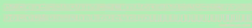 Dsinn Font – Pink Fonts on Green Background