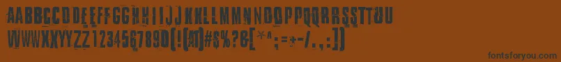IDidItMyWayDemo Font – Black Fonts on Brown Background