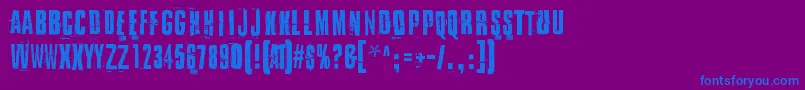 IDidItMyWayDemo Font – Blue Fonts on Purple Background