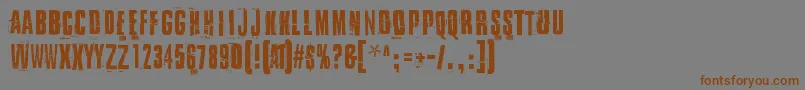 IDidItMyWayDemo Font – Brown Fonts on Gray Background