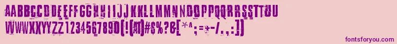 IDidItMyWayDemo Font – Purple Fonts on Pink Background