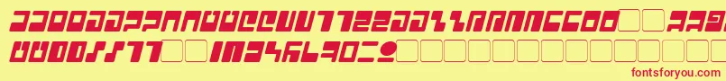 fuente TauItalic – Fuentes Rojas Sobre Fondo Amarillo