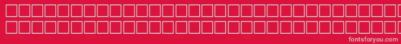WhiteRegular Font – Pink Fonts on Red Background
