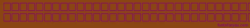 WhiteRegular Font – Purple Fonts on Brown Background