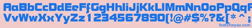 BoltBoldBt Font – Blue Fonts on Pink Background