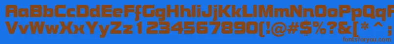 BoltBoldBt-fontti – ruskeat fontit sinisellä taustalla