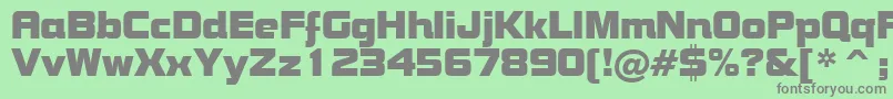 フォントBoltBoldBt – 緑の背景に灰色の文字