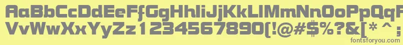 BoltBoldBt Font – Gray Fonts on Yellow Background