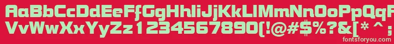 BoltBoldBt Font – Green Fonts on Red Background