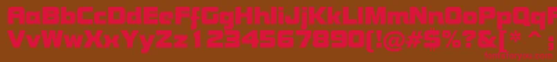 BoltBoldBt Font – Red Fonts on Brown Background