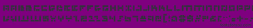 フォントMissileManBold – 紫の背景に黒い文字