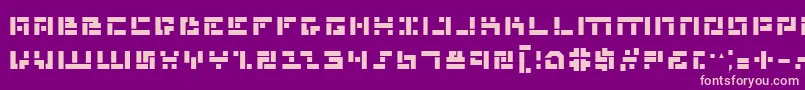 MissileManBold Font – Pink Fonts on Purple Background