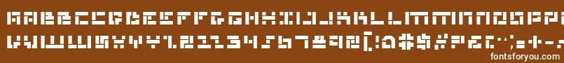MissileManBold Font – White Fonts on Brown Background