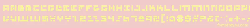 MissileManBold Font – Yellow Fonts on Pink Background