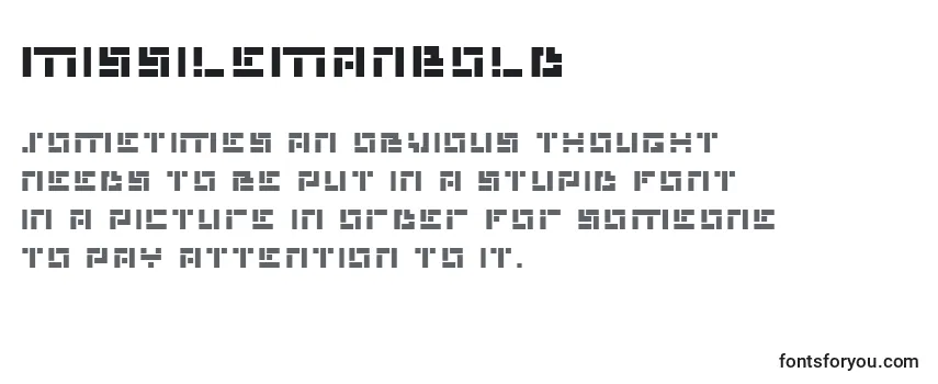 MissileManBold Font