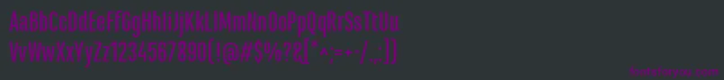Шрифт MarianinaCnFyMedium – фиолетовые шрифты на чёрном фоне