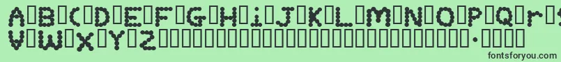 Bubba Font – Black Fonts on Green Background