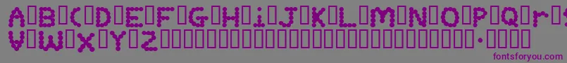Bubba Font – Purple Fonts on Gray Background