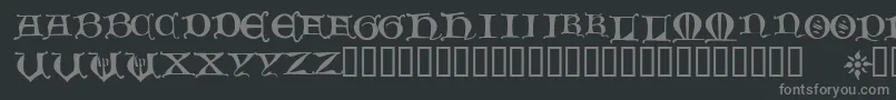 フォントHour – 黒い背景に灰色の文字