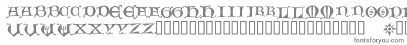 フォントHour – 白い背景に灰色の文字