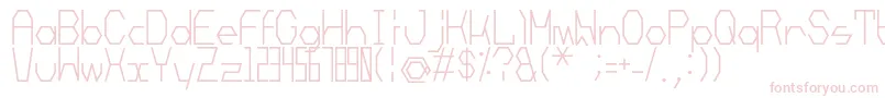フォントMechanoarc – ピンクのフォント