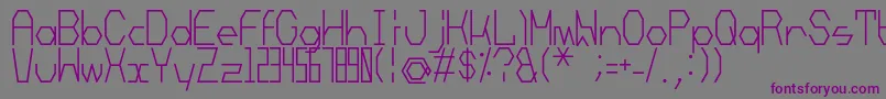 Mechanoarc Font – Purple Fonts on Gray Background