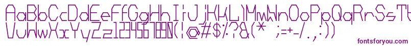 Mechanoarc-fontti – violetit fontit