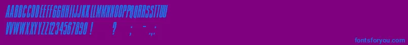 Więcej informacji o czcionce Jam Czcionka Jam – niebieskie czcionki na fioletowym tle