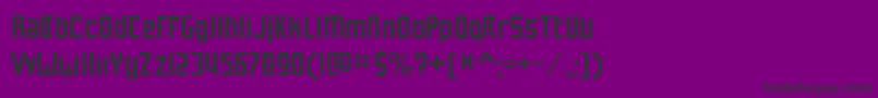 NuwaveBv2.0 Font – Black Fonts on Purple Background