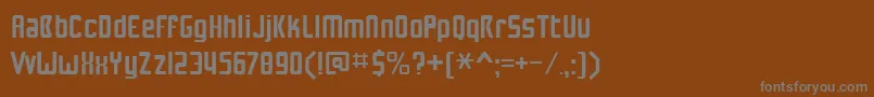 Шрифт NuwaveBv2.0 – серые шрифты на коричневом фоне