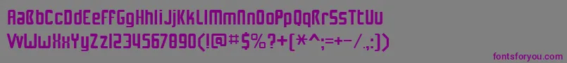 Fonte NuwaveBv2.0 – fontes roxas em um fundo cinza