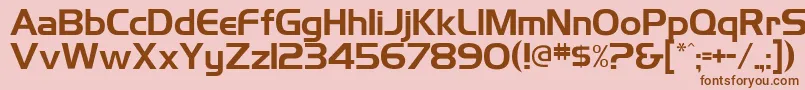 Highlandgothicflf Font – Brown Fonts on Pink Background