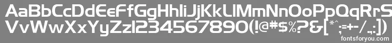 Highlandgothicflf Font – White Fonts on Gray Background