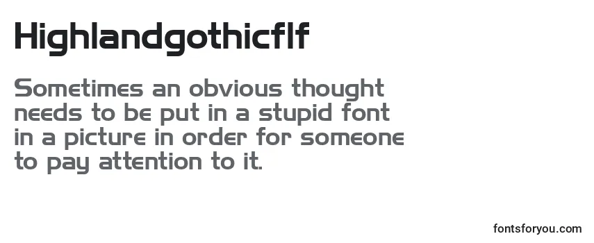 Highlandgothicflf Font