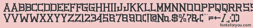 GbgoldenbonesRegular Font – Black Fonts on Pink Background