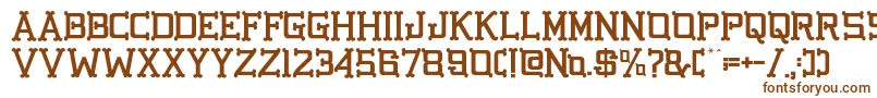 GbgoldenbonesRegular Font – Brown Fonts on White Background