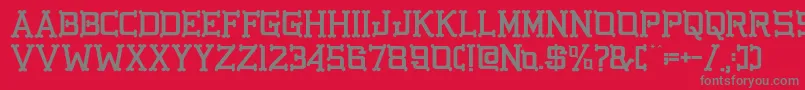 GbgoldenbonesRegular Font – Gray Fonts on Red Background